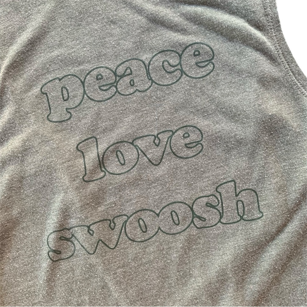 Nike Peace Love Swoosh Dri-Fit Split Back Training Tank - Picture 2 of 7